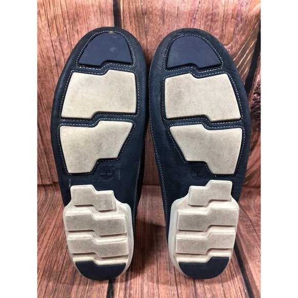 Timberland Earthkeepers Blue Leather Slip on Loafer Boat Shoes Mens 10.5 (j6b) - Picture 7 of 10